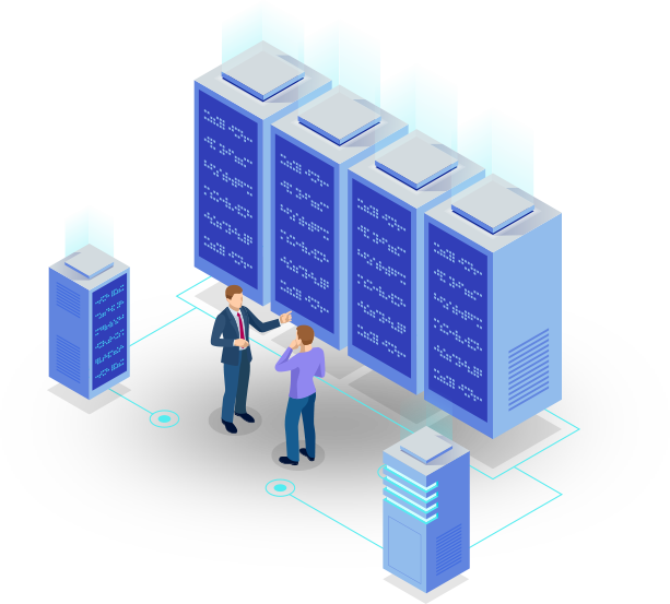 Dedicated Server infrastructure illustration