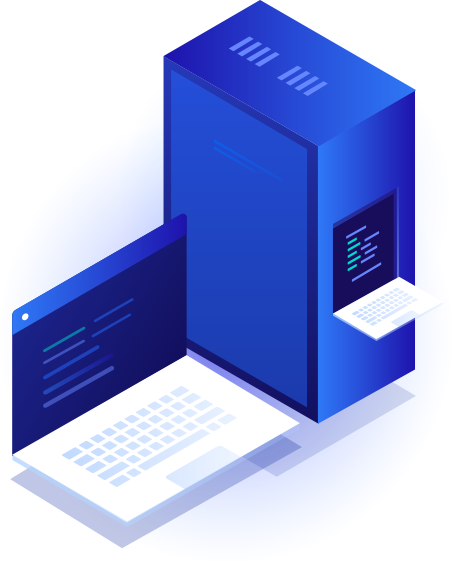 Shared Hosting infrastructure illustration