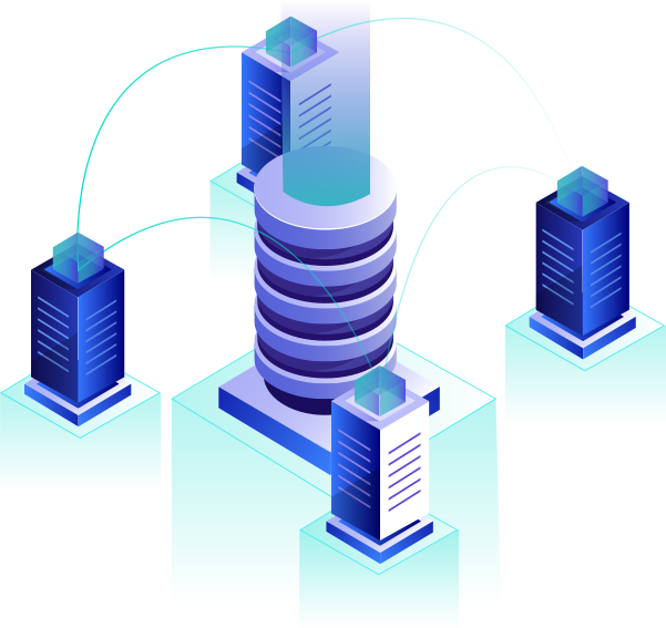 VPS Hosting infrastructure illustration